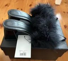 meltthelady pointed fur mule - メルカリ