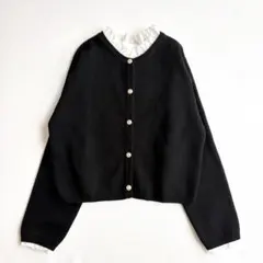 新品【AVENIRETOILE】ミラノリブパールボタンニットジャケット - メルカリ