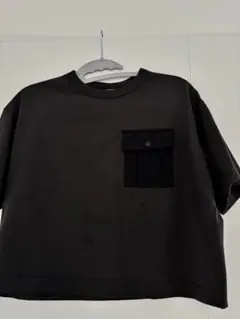 半袖Tシャツ ブラック ポケット付き