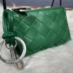 極美品!RFID搭載【ボッテガ】コインケース キーリング付 イントレチャート