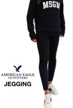 美品 美脚 アメリカンイーグル サイドライン ジェギング 強ストレッチ デニム
