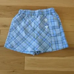 チェック柄 スカート　ハーフパンツ　キュロット　130