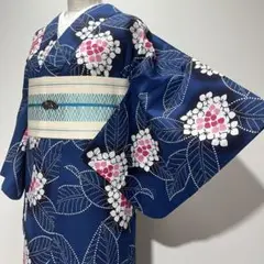 有松鳴海絞り 浴衣 藍色単色 Sサイズ27 | Mercari
