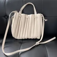 2Wayプリーツ巾着ショルダーバッグ