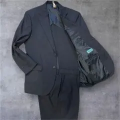 美品 クリスチャンオラーニ スーツ上下 AB5 170 チャコール ストライプ