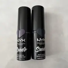 NYX スエード　マット　リップスティック　ネイビー　ブラック　2本まとめ売りのサムネイル