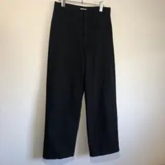 UNIQLO U ワイドストレートパンツ　ブラック73