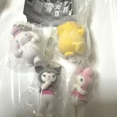 サンリオキャラクターズ　ミニチュアチャーム　ライブキャラクター　4個セット