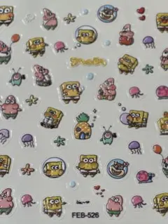 ネイルシール　スポンジ・ボブ