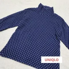 UNIQLO KIDS ハイネックＴシャツ長袖 (スター)☆100sizeのサムネイル