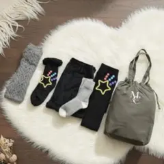 ◎MUMU&Co.◎ 裏起毛レギンス 裏ボアソックス 【L-LL】