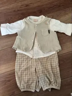 petit main サイズ50〜70 ロンパースセット