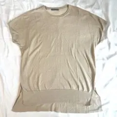 極美品✨Theory luxe OPUS コットン半袖ニット 38 ベージュのサムネイル
