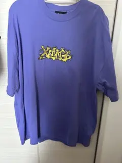 XLARGE パープル 刺繍 Tシャツ XL