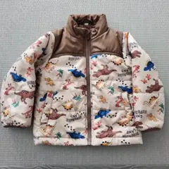 恐竜柄中綿コート 95cm