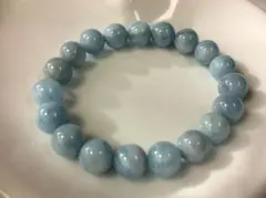 3月の誕生石　恋愛運 　アクアマリンのブレスレット16㎝新品