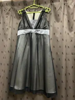 パーティードレス 黒とグレーのグラデーション 11号