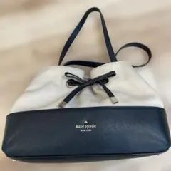 kate spade バケット型ショルダーバッグ ホワイト/ブラック