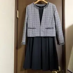 未使用タグ付　しまむら　13号　ツイードジャケット　ワンピース　セットアップ