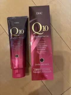 るる　DHC Q10 ダメージリペアヘアケア ライトブラウン 7本セット DHC DHC Q10プレミアムカラートリートメント(白髪用) ライトブラウン
