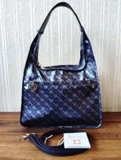 新品　タグ付き　GHERARDINI　ゲラルディーニ　　2WAYバッグ　ネイビー