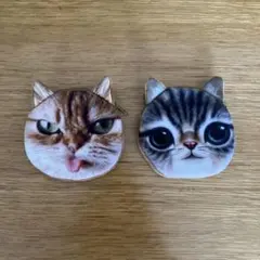 猫 コインケース ポーチ　2個