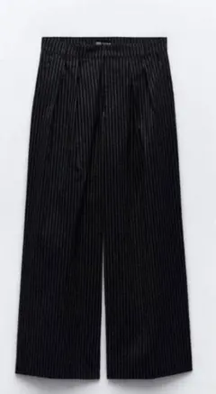 ZARA ピンストライプ　フルレングス　スラックス