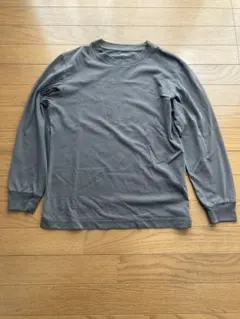 ユニクロ　エアリズムコットンUVカットクルーネックT（長袖） ダークグレー　S