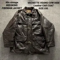 【希少】90s REDSKINS FIREMAN Leather JACKET