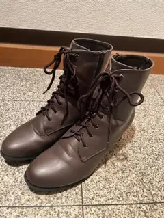 ブラウン レースアップブーツ 3L