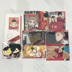 ハイキュー　音駒　カード　ラバスト　ステッカー　9点セット