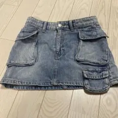 ZARA ザラ デニムスカート　ショートスカート XSサイズのサムネイル