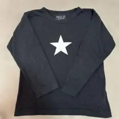 agnès b. ENFANT ブラック長袖カットソー