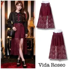 【値下げ交渉◎】【タグ付き新品】 Vida Roseo レーススリットスカート
