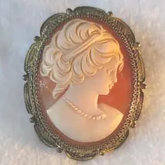 カメオ　ブローチ&ペンダント