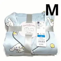 GU サテンパジャマ サンリオ シナモロール ライトブルー 半袖 M .