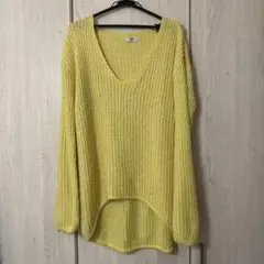 春服⭐️ RCWB イエロー Vネック ニット　オーバーニット