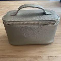 BVLGARI グレー レザー ポーチ