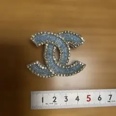 ココマーク ビーズ刺繍ブローチ