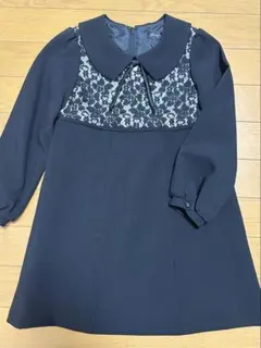 フォーマルワンピース黒　120サイズ 卒園式、入学式