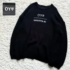 OY オーワイ フロントロゴ センター刺繍ロゴ ニット セーター 韓国
