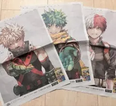 僕のヒーローアカデミア 42巻発売記念　新聞3社朝刊　一面広告