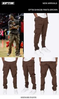 EPTM SHINOBI PANTS カーゴパンツ ブラウン w30