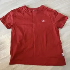 値下げ★マーキーズ半袖Tシャツ 赤　120センチ　マイニチワッペンムジTeeのサムネイル