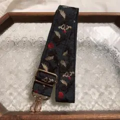 ハンドメイド インド刺繍リボン ショルダーストラップ ④