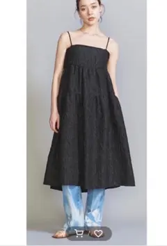 美品 B&Y UNITED ARROWS ブークレキャミソールワンピース◆