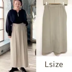 ilsolore イルソローレしまむら 2WAYナロースカート 中薄橙ベージュL
