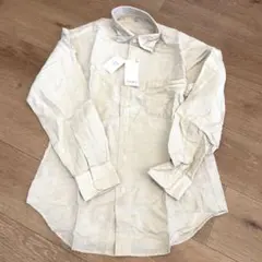 ★新品★UNIQLO ユニクロ　リネンコットンシャツ ベージュ　Sサイズ