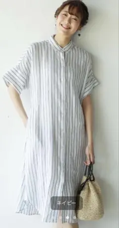 コーエン　ストライプ柄シャツワンピースのサムネイル
