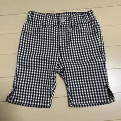 ギンガムチェック ハーフパンツ　半ズボン 100cm